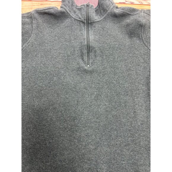 Orvis Womens Charcoal Quarter-Zip Pullover Sweater XL - Picture 3 of 6